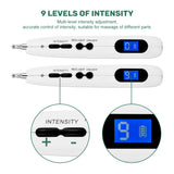 Electronic Laser Acupuncture Pen USB Electric Therapy LCD Display Massage Pen Acupoint Meridian Energy Pen Relief Point Detector