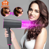1600W Portable Folding Hair Dryers Anion Hair Dryer Air Hair Dryer Anti-Hot Innovative Strong Wind Hair Dryer Household