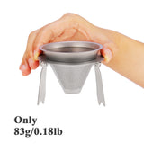 Camping Cookware Outdoor Titanium Coffee Filter Outdoor  Detachable Travel Travel Tableware Tourist Camping Coffee Filter