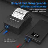 58mm Portable Mini Thermal Receipt Printer USB &amp; BT Connection Wireless Printer High Speed Compatible with iOS Android Windows