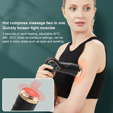 2021 NEW Hot Compress Folding Massage Gun LCD Display Muscle Neck Electric Massager for Body Relaxation Pain Relief Pain Therapy