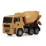 Huina 1333 1:18 2.4g RC Car 6ch Concrete Mixer Engineering Truck Light Construction Vehicle ToysFor kids Christmas gift