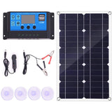 100W Solar Panel Kit 12V Battery Charger Controller for Caravan & Boat & Dual USB Solar Panel 10A Solar Controller