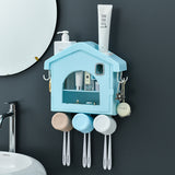 NEW Dust-proof Toothbrush Holder Waterproof Toothpaste Cosmetics Storage Bathroom Accessories Automatic Home Toothpaste