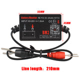 For Android IOS Phone Digital Analyzer BM2 Bluetooth 4.0 With Alarm Voltage Charging Cranking Test 12V Car Battery Monitor