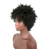 Wig women's short curly hair chemical fiber headgear