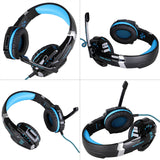 3.5mm Gaming Headphone Stereo Game Headset Noise Cancellation Earphone with Mic LED Light Volume Control for PS4 Laptop Tablet