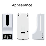 K9 1000ml Automatic Sensor Free Hand Soap Dispenser Infrared Thermometer Integrated Sanitizer Machine Bathroom Hotel Accessor