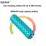 Electric Yoga Column Durable Gym Fitness Foam Shaft Yoga Column Training Exercise Academic Yoga Equipment Spike Vibrator Massage