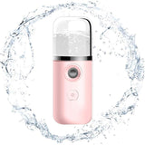 Nano Facial Mister Portable Nano Mist Sprayer Cool Mist Facial Steamer Handy Mist Sprayer for Skin Care Makeup 40ml