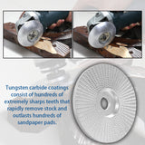 5/8inch Wood Angle Grinding Wheel Sanding Carving Rotary Abrasive Disc For Angle Grinder Tungsten Carbide Coating Bore Shaping
