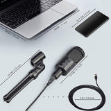 USB Microphone,Plug &Play Mic,PC Gaming Microphone,with Tripod Stand,for Streaming,Vocal Recording,YouTube, Skype,Twitch