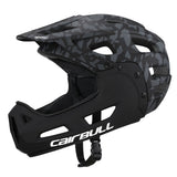 CAIRBULL Full Face Bike Helmet Adult Cycling Helmet with Detachable Chin Guard and Visor for Mountain Biking racing bike helmet