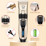 NEW2022 NEW Electric Pet Clipper Dog Hair Clipper For Dogs Reachageable Trimmer Haircut Cat Hair Cutting Remover Machine