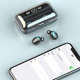 F9-5C/F9 Bluetooth Earphones Headphones Tws4 Wireless Gaming Headset With Microphone M10 Digital Display Charging Earphone Pod