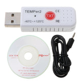 PC TEMPER2 Sensor USB Thermometer Hygrometer Temperature Data Logger Recorder 4X7A