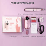 NEW Rechargeable Nail Drill Machine 30000RPM Strong Power Portable Electric Nails Drill Equipment for Manicure Pedicure Cutter