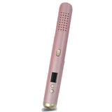 Hair cold flat iron cool air curling iron hair straightener 2-in-1 hair tool black rose gold heatless curler