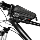 Waterproof Mountain Bicycle Touch Screen Front Frame Storage Bags MTB Bike Top Tube Hard Shell Pannier Pouch Cycling Equipment