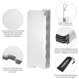 10 Plates Foldable Windscreen for Outdoor Camping Stoves Gas Stove Wind Sh ield Screens Protector Camping Stove Windsh ield