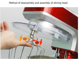 Food Processor 7L 1200W 6-speed 110V 220V Kitchen Stand Mixer Cream Egg Whisk Blender Cake Dough Mixer Bread Maker Machine