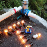 Aluminum Alloy 500W 1000W Watt Turbine Hydroelectric Generator 220 V 50 Hz Without Mounting Base Sliver 150*115mm