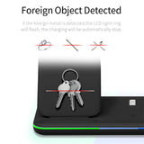 3 in 1 15W Fast Qi Wireless Charger for iPhone 12 11 X XS XR 8 Charger Dock Stand for  Pro for Apple