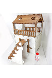 Terraced Layer Cat House Cat Play Areas Stepped Roofing Story Houses Playground Hot Houses for Cats Fun Toys