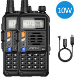 2PCS BaoFeng UV-S9 Plus 10W Dual Band Two-Way Radio (136-174MHz VHF &amp; 400-520MHz UHF) Support USB Charging Walkie Talkie
