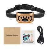 Dog Anti Barking Device Automatic USB Dogs Training Collar Dog Stop Barking Vibration Rechargeable Bark Collar with Electricity