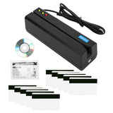 Magnetic Strip Card Reader LED Indicator Magstripe Writer 3 Tracks support for IBM ISO ANS DIN