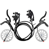 E-Bike Hydraulic Brake Set with 160mm Rotors Front and Rear Hydraulic Disc Brake Caliper Lever for Electric Bike Bicycle Scooter