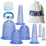 4/9pcs Set Vacuum Silicone Cupping Cup Anti Cellulite Cupping Massage Dehumidification Suction Cup Face Body Massage Pain Relief