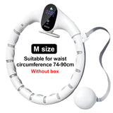 Smart Huula Hoops Fitness Smart Counting Exercise Ring Adjustable Home Fitness Bodybuilding Ring Muscle Building Exercise Hoop
