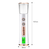 Double Spray-head Skin Analyzer Machine Nano Mist Face Sprayer Handheld Hydrating Humidifier Beauty Moisturizing Skin Tester USB