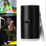 Mini Electric Inflatable Pump Ultralight USB Charging Multifunctional Outdoor Air Pump 3 Modes Camping Light Outdoor Tools