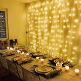 Eu/us-stecker 220 v 110 v Neue Jahr Urlaub Dekoration Flexible Fenster Beleuchtung Weihnachten 3*3 Led vorhang Licht String Hoc