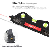 Multipurpose Tripod Black Level Laser Horizon Vertical Measure Tape Horizontal Ruler Infrared Laser Level Cross Line Laser Tape