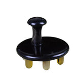 1pcs Natural Black Horn Wide Tooth Massage Comb Anti-static Hair Smoothing Comb Head Acupoint Pressure Therapy Health Care Tool