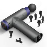 LCD touch screen massage gun muscle relaxation whole body relaxation fitness electric vibrator 6 massage head pain release