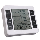 Digital Electronic Wireless Indoor/Outdoor Thermometer with 2 Sensors Alarm Clock Weather Station 3Kinds of Temperature Monitor