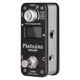 Flatsons Preamp Guitar Effect Pedal Clean Drivr Distr Metal Tuner Effects Metal Shell with True Bypass Guitar Accessories