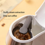 Portable Coffee Machine Artist Dripping Semi-Automatic Coffee MachineBrew Tea Powder 300ml Water Tank American coffee maker