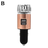 Mini Car Air Purifier Negative Ion Smoke Odor Remover Car Usb Charger Aluminum Alloy