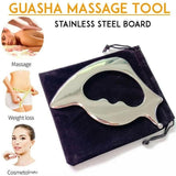 Tissue Relieving Gua Sha Tool Muscles Massager Body Scraping Stainless Physical Therapy Tool Tissue Relaxation Steel Soft S1U3