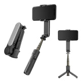 Gimbal Stabilizer With Bluetooth-Compatible Fill Light Telescopic Selfie Stick Multi-Function Video Shooting Tripod For Phone