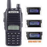 Baofeng UV-82 Walkie Talkie Real 8W Portable Radio Dual PTT Two-way Radio Vhf Uhf Amateur Radio Receiver UV82 Better than UV5R