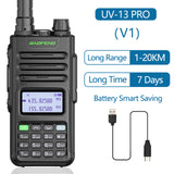 BaoFeng UV-13 PRO Powerful 999 Channel Walkie Talkie CB Radio Long Range Upgrade of UV-5R Portable Radio Hunt City USB Charger