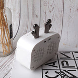 2022.Bluetooth Loudspeaker Wireless Sound Box Digital Alarm Clock Cordless FM Radio Support TF Card USB 5.0 with LED Display