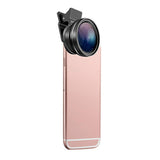 2022.Universal Mobile Phone Lens 2 in 1 Universal 37mm 0.45X 49UV Wide Angle Macro Cell Phone Camera Lens Kit Phone Accessories